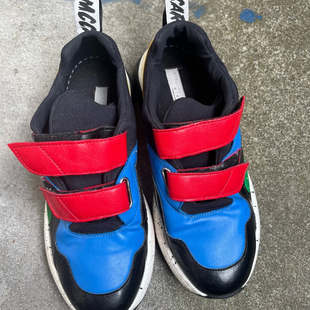 Stella McCartney Kids Red and Blue Sneakers